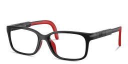 Shop Ray-Ban Optics Kids Panthos Eyeglasses in Black & Red online.