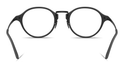 Shop GIORGIO ARMANI Engraved Logo Panthos Eyeglasses in Matte Black online.