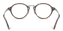 Shop GIORGIO ARMANI Engraved Logo Panthos Eyeglasses in Matte Havana online.