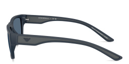 تسوق نظارات شمسية طراز بيلو بالشعار النافر امبوريو أرماني بلون مطاط أزرق مطفي أونلاين.