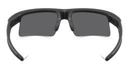 Shop Oakley Bisphaera Speed Unisex Wide Half-Rim Rectangle Sunglasses in Matte Black online.