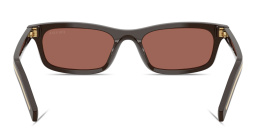 Shop PRADA Logo Signature Pillow Sunglasses in Cigar online.