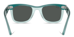 Shop Ray-Ban Junior Mini Street Neat Kids Square Sunglasses in Transparent Green online.