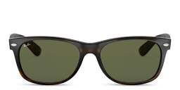 Shop Ray-Ban New Wayfarer Unisex Square Sunglasses in Tortoise online.