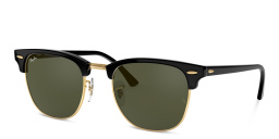 Ray-Ban Clubmaster Square Sunglasses in Black – Product Photo 2