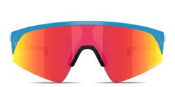 Shop Oakley Resistor Sweep (Youth Fit) Half-Rim Rectangle Sunglasses in Sky Blue online.