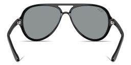 Shop Ray-Ban Cats 5000 Pilot Sunglasses in Black online.