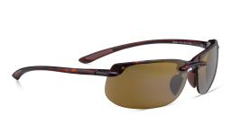 Shop Maui Jim Rimless Wide Rectangle Sunglasses in Tortoise online.