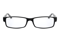 Shop Ray-Ban Rectangle Eyeglasses in Black On Transparent online.