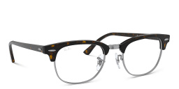 نظارات طبية كلوب ماستر أوبتكس بإطار مربّع من راي بان بلون هافان داكن - صورة المنتج 4