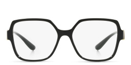 Dolce & Gabbana Wide Square Eyeglasses in Black – Product Photo 1