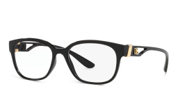 Shop Dolce & Gabbana Square Eyeglasses in Black online.