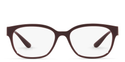 Dolce & Gabbana Square Eyeglasses in Transparent Bordeaux – Product Photo 1