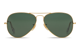 Ray-Ban Unisex Aviator Solid Gold Sunglasses in Polished Gold – Product Photo 1