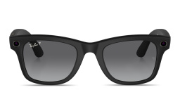 Shop Ray-Ban Meta Wayfarer Unisex Square Sunglasses in Matte Black online.