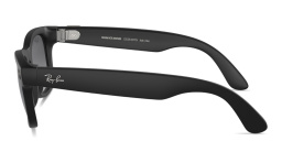 Shop Ray-Ban Meta Wayfarer Unisex Square Sunglasses in Matte Black online.