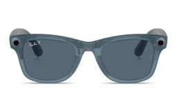 Shop Ray-Ban Meta Wayfarer Unisex Square Sunglasses in Matte Jeans online.