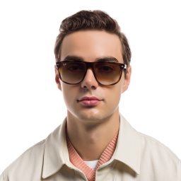 Ray-Ban Boyfriend Square Sunglasses in Light Havana – Product Photo 6