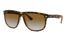 Ray-Ban Boyfriend Square Sunglasses in Light Havana – Product Photo 2