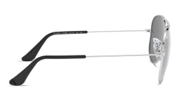 Ray-Ban Junior Kids Pilot Sunglasses in Silver – Product Photo 3