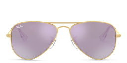 Ray-Ban Junior Kids Pilot Sunglasses in Gold – Product Photo 1