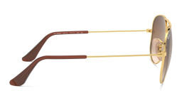 نظارة شمسية بإطار أفياتور معدني للصغار من راي بان جونيور بلون ذهبي - صورة المنتج 3