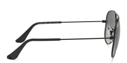 Ray-Ban Junior Kids Aviator Sunglasses in Metal in Black – Product Photo 3