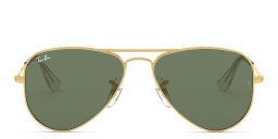 Ray-Ban Junior Kids Pilot Sunglasses in Polished Gold – Product Photo 1