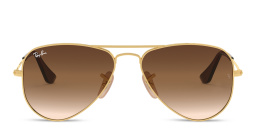 Ray-Ban Junior Kids Pilot Sunglasses in Polished Gold – Product Photo 1