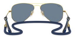 Ray-Ban Junior Kids Pilot Sunglasses in Gold – Product Photo 4