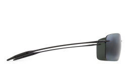 Maui Jim Lighthouse Wide Rimless Rectangle Sunglasses in Black – Product Photo 4