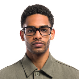 Shop Ray-Ban Unisex Square Eyeglasses in Black online.