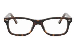 Ray-Ban Unisex Square Eyeglasses in Dark Havana – Product Photo 1