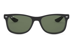 Ray-Ban Junior New Wayfarer Kids Square Sunglasses in Black – Product Photo 1