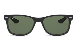 Ray-Ban Junior New Wayfarer Kids Square Sunglasses in Matte Black – Product Photo 1