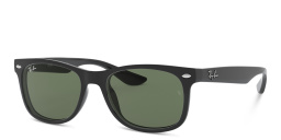 Shop Ray-Ban Junior Kids Square Sunglasses in Matte Black online.