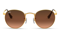 Ray-Ban Round Metal Sunglasses in Gold – Product Photo 1