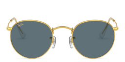 Ray-Ban Round Metal Sunglasses in Gold – Product Photo 1