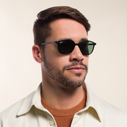 Ray-Ban Round Sunglasses in Metal in Black – Product Photo 6