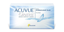 Shop ACUVUE OASYS HYDRACLEAR PLUS Bi-Weekly Clear Contact Lenses - Pack of 6 online.