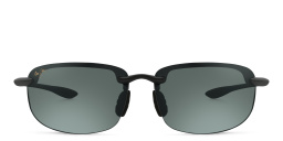 Maui Jim Ho'Okipa Unisex Rimless Wide Rectangle Sunglasses in Black – Product Photo 1