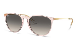 Shop Ray-Ban Erika Panthos Sunglasses in Transparent Pink online.
