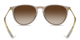 Shop Ray-Ban Erika Classic Unisex Panthos Sunglasses in Transparent light brown online.