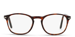 PERSOL Square Eyeglasses in Havana – Product Photo 1