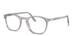 Shop PERSOL Square Eyeglasses in Grey online.