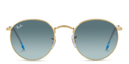 تسوق نظارات شمسية بإطار معدني دائري راي بان بلون ذهبي أونلاين.