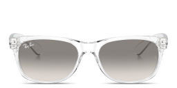 Shop Ray-Ban New Wayfarer Classic Unisex Square Sunglasses in Transparent online.