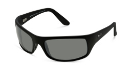 Maui Jim Peahi Manu202 Unisex Rectangle Sunglasses in Black – Product Photo 2