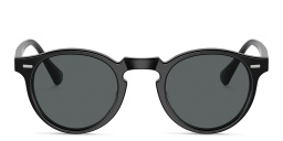 OLIVER PEOPLES Gregory Peck Sun Unisex Panthos Sunglasses in Semi-Matte Black – Product Photo 1