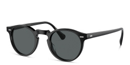OLIVER PEOPLES Gregory Peck Sun Unisex Panthos Sunglasses in Semi-Matte Black – Product Photo 2
